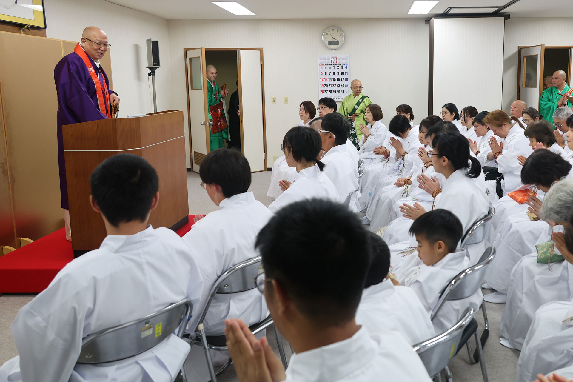 立教100年大祭 北海道記念得度授戒会